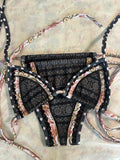 charcoal bloom bikini set
